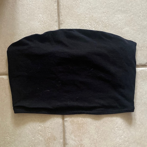 Garage Black Bandeau Top S - Picture 1 of 3